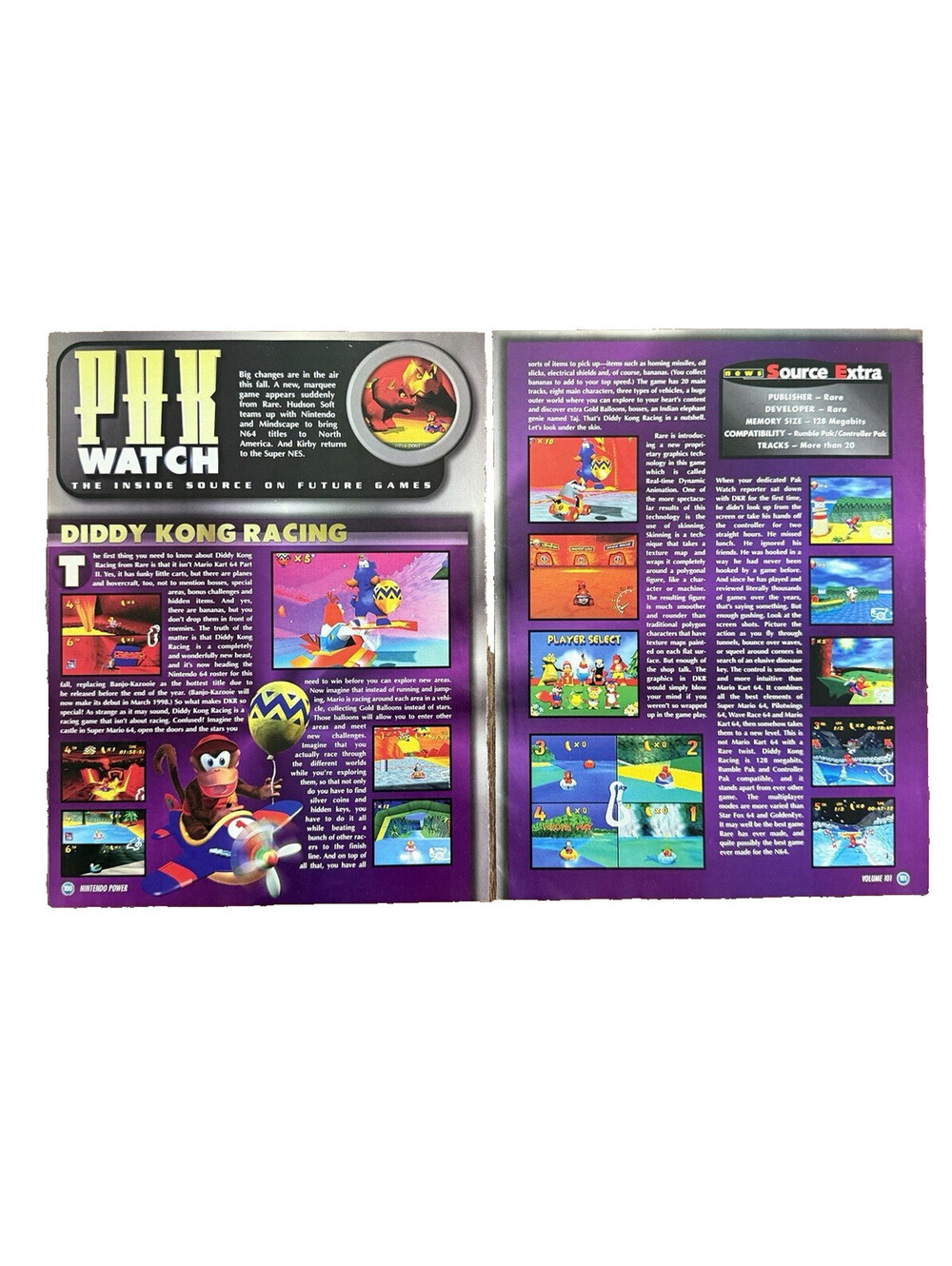 Diddy King Racing Video Game Print Ad Preview Nintendo N64 Retro